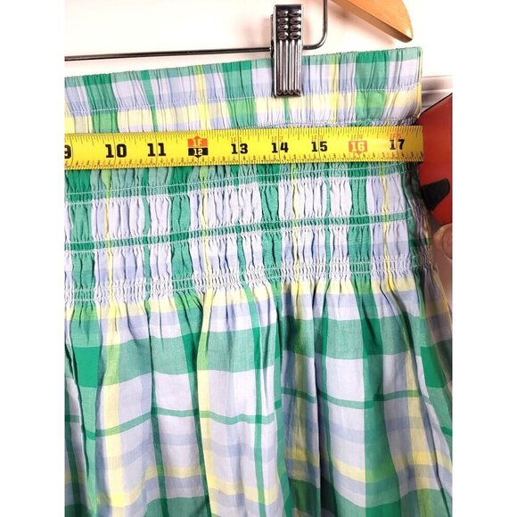 Free Assemble Women's Multicolor Plaid Elastic Waist Pleated Mini Skirt Size XL - Picture 4 of 9